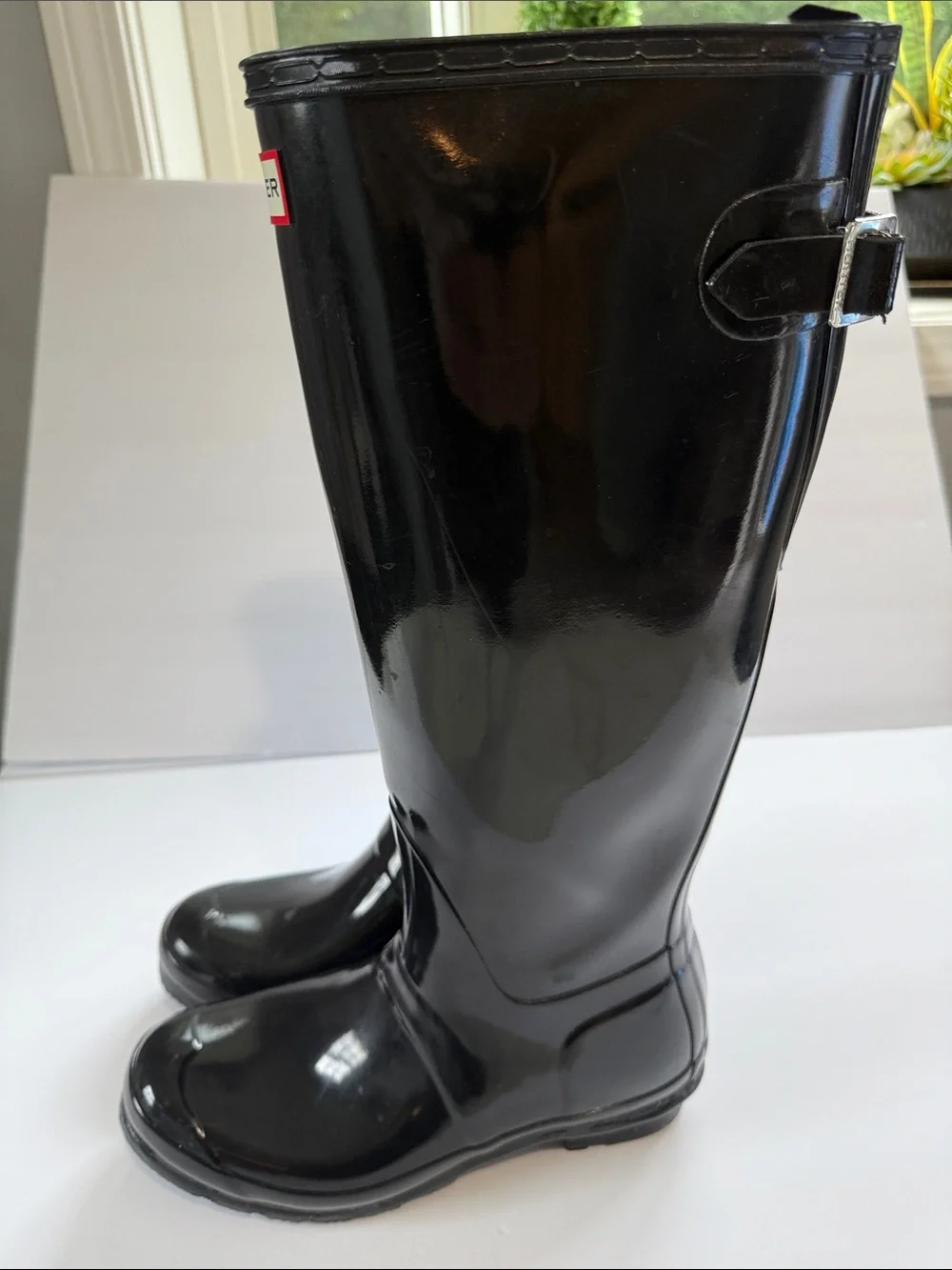 Hunter Gloss Black Women's Tall Rain Boots